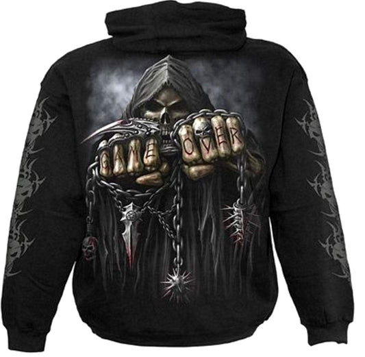 GAME OVER - Hoody Black (Plain) - XXL