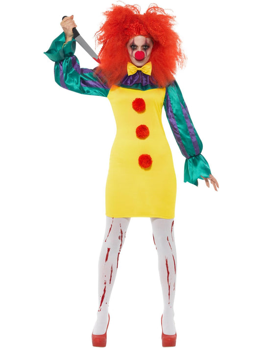 Classic Horror Clown Lady Costume (S)