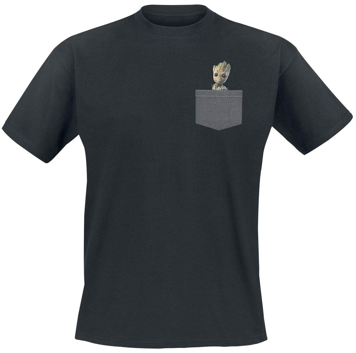 MARVEL - Tshirt "Pocket Groot" man SS black - new fit