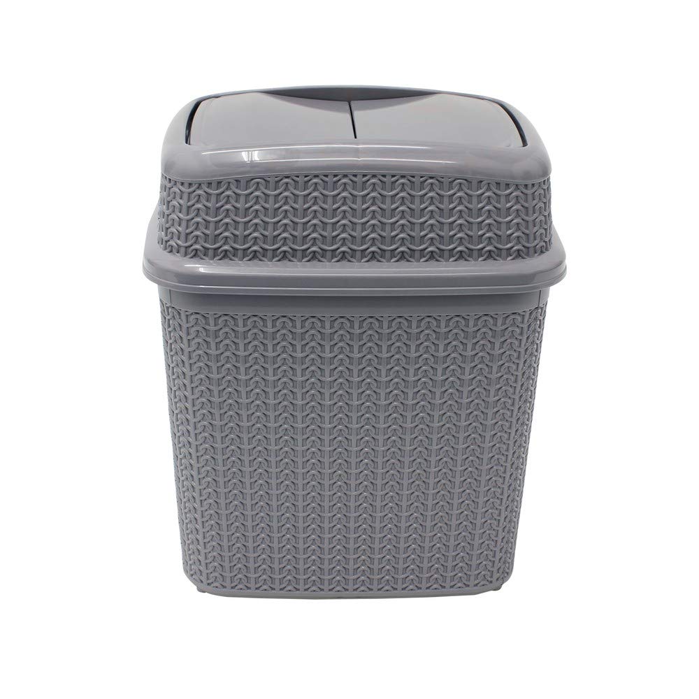 Loop 10L Push Top Bin - Grey