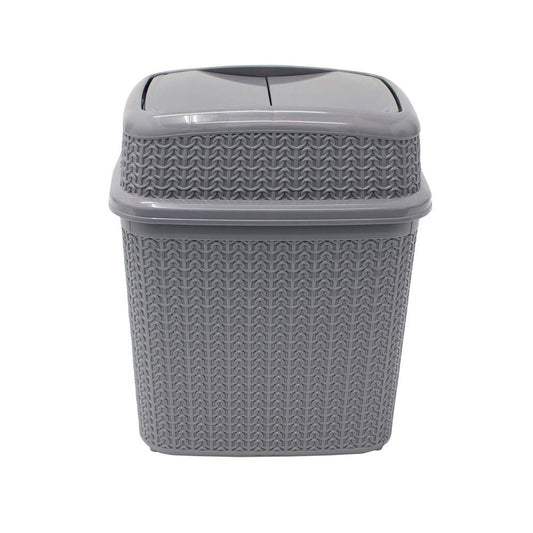 Loop 10L Push Top Bin - Grey