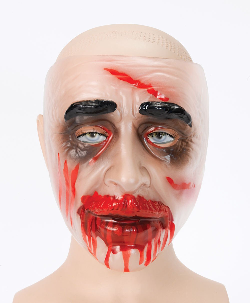 Rubber Male Halloween Full Face Zombie Mask