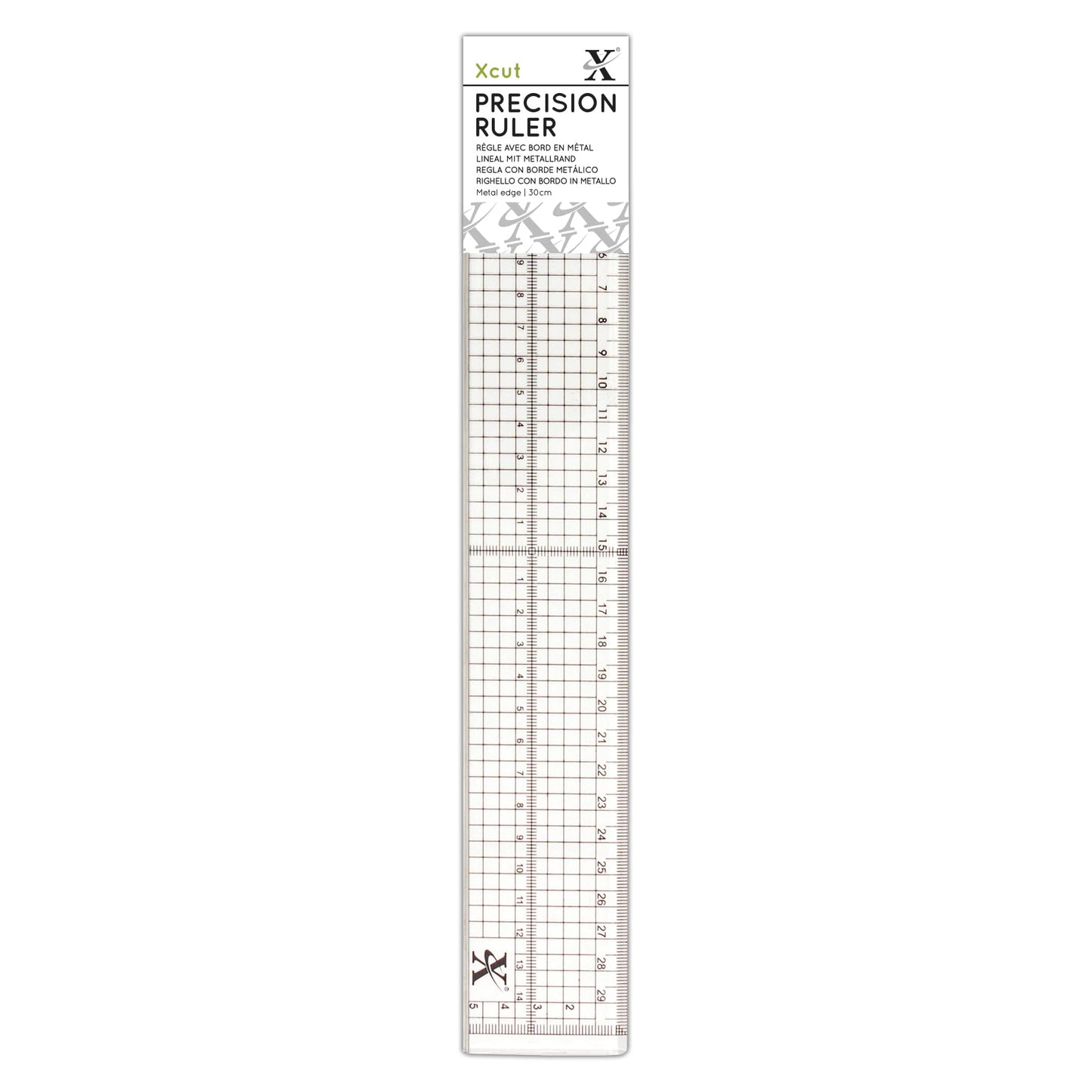 30cm Precision Ruler (Metal Edge Inlay)