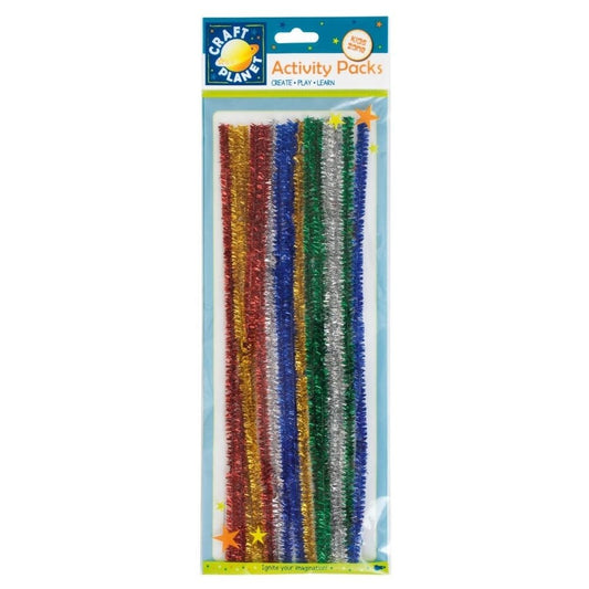 Stems Glitter (15pk) - 5 Assorted Colours (300mm)