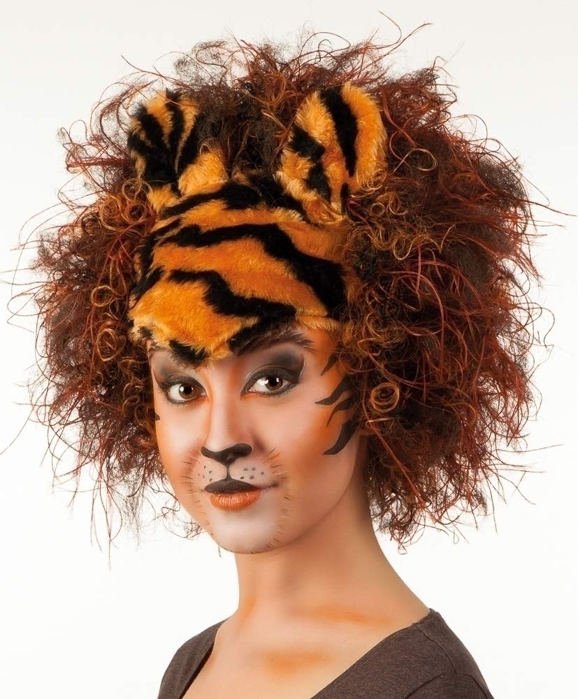 Pc. Wig Wild tiger with cap