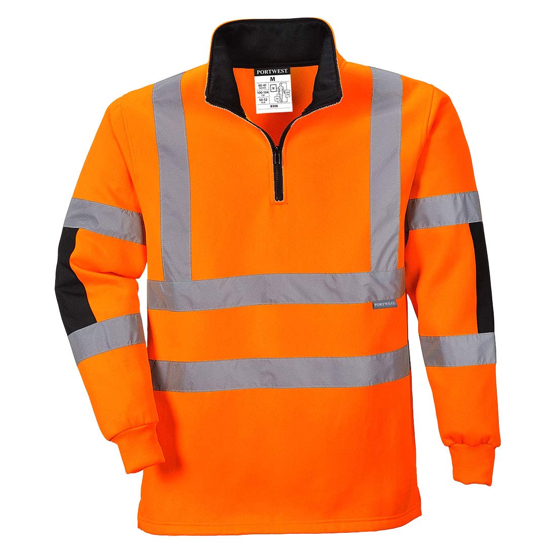 Portwest B308 Xenon Hi Vis Top - T_Xenon Sweatshirt B308ORR L