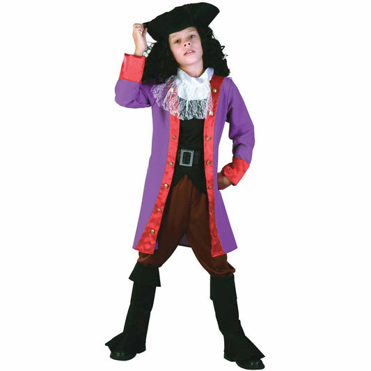 Pirate Hook 134-146cm Boys Childrens Costume