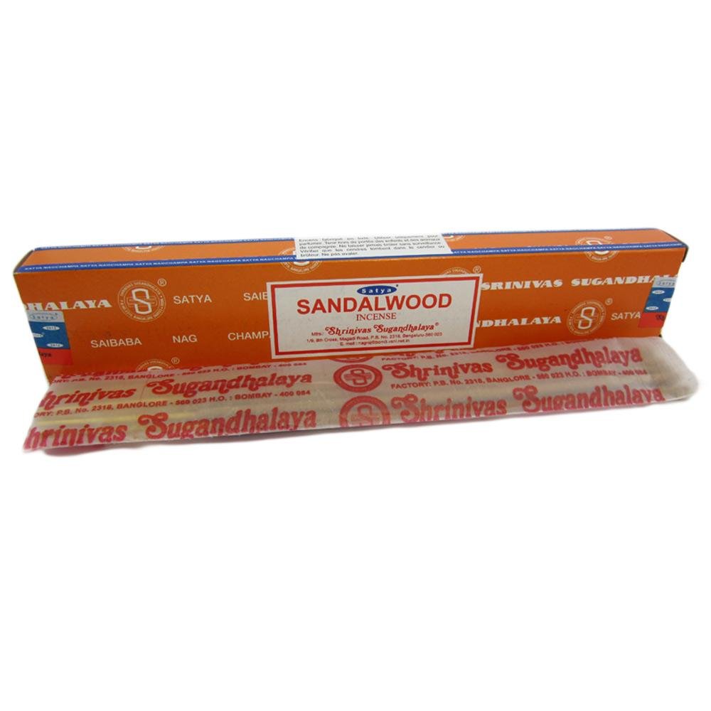 11351 Satya Sandalwood Nag Champa 12 Incense Sticks