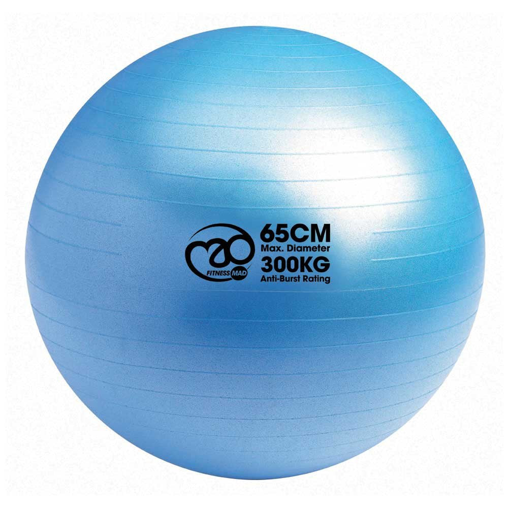 EACH - FITNESS MAD 300 KG SWISS BALL - 65cm BLUE