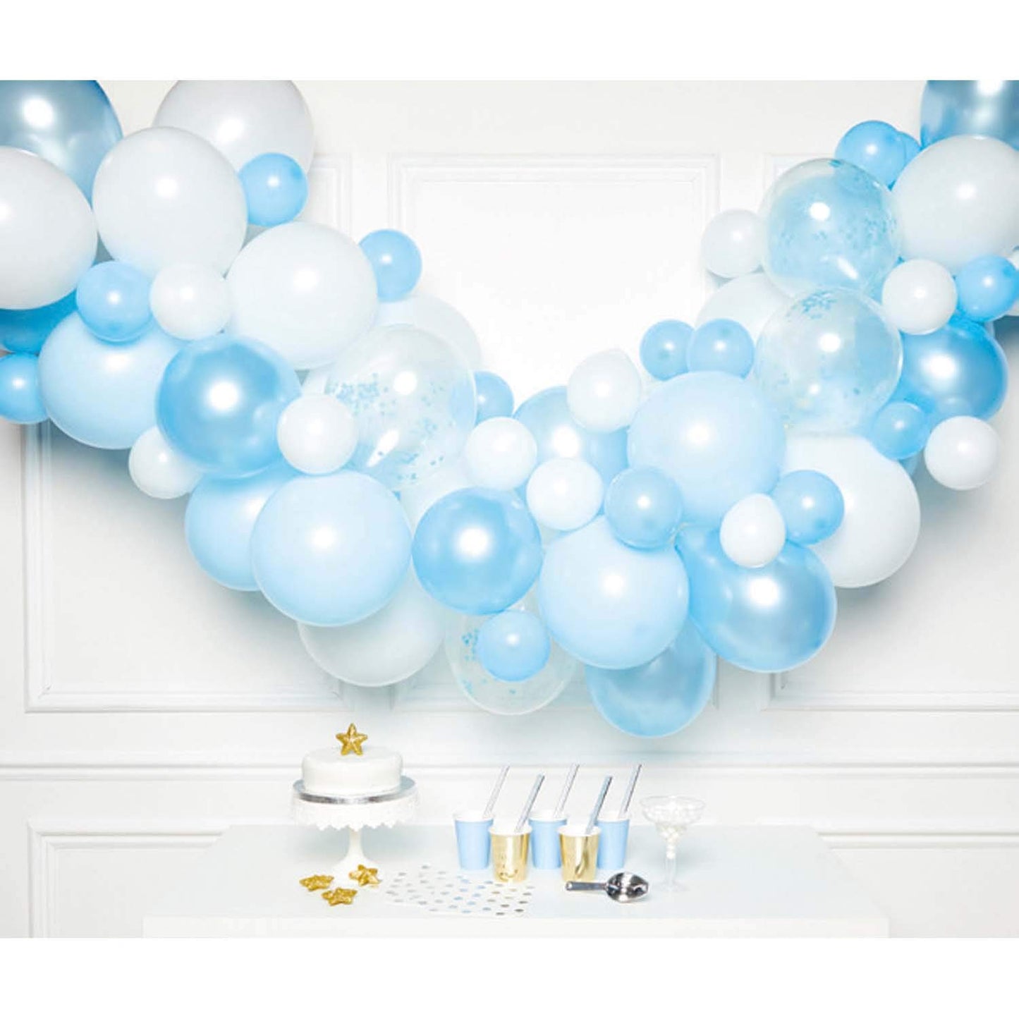 DIY Balloon Garland-Blue