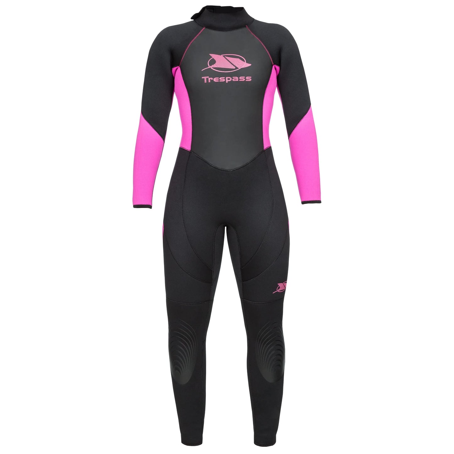 Trespass Women's Aquaria Long Wetsuit - Black/Pink - Large