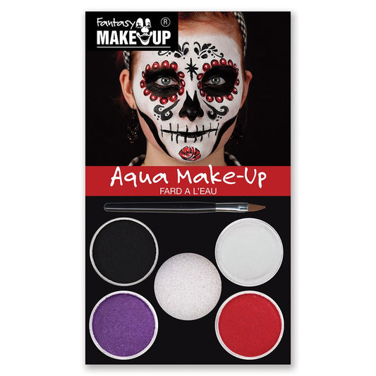 Halloween-Day of the Dead Aqua Makeup Kit