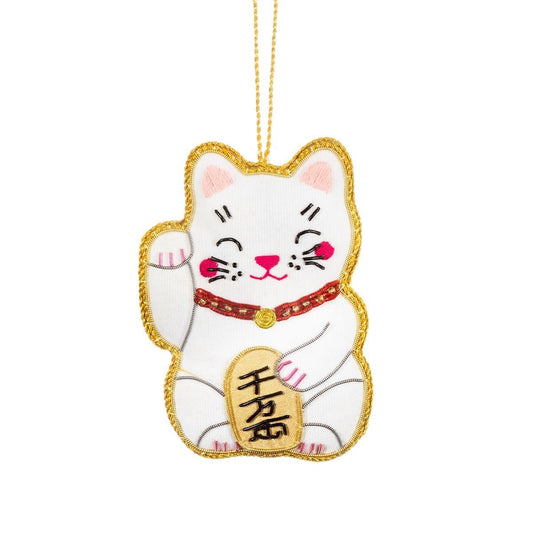 Lucky Cat Zari Decoration