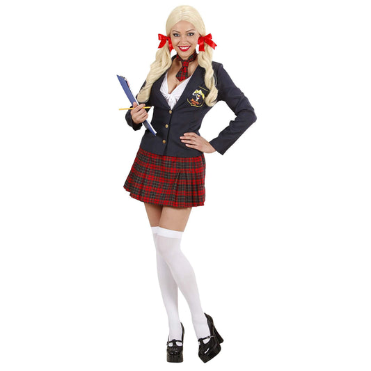 "COLLEGE GIRL" (jacket, tie top, skirt, tie) - (S)