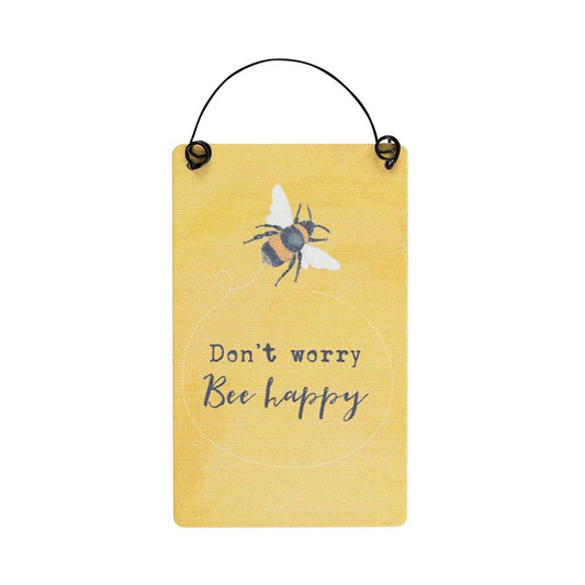 Don't Worry Bee Happy Mini Sign (18/36)