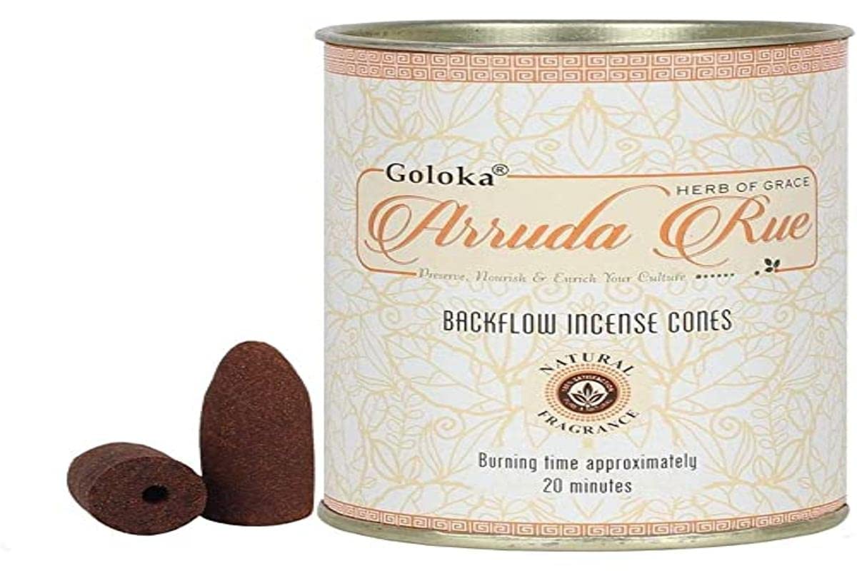 Goloka Backflow Arruda Rue Incense Cones