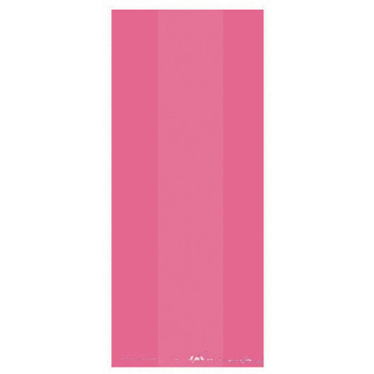 Pink Small Party Plastic Bag 24cm h x 10cm w /25