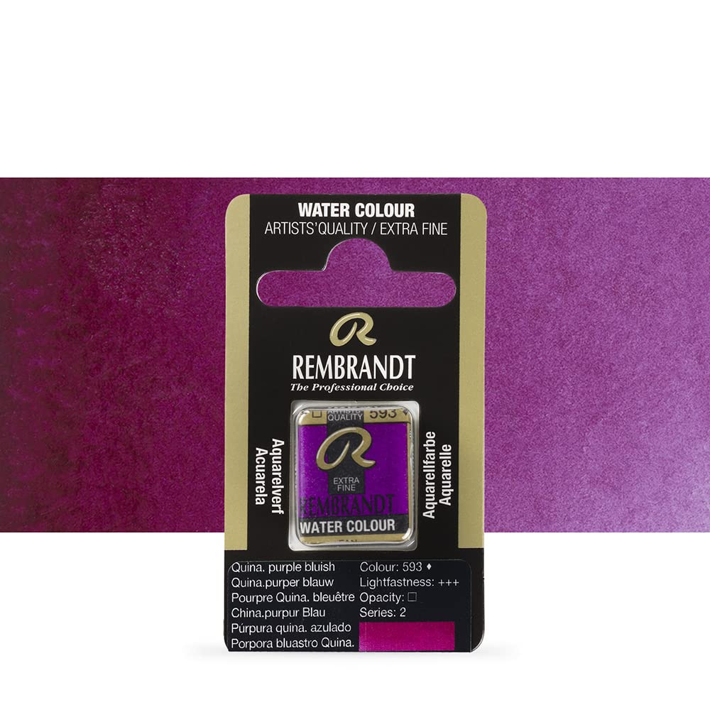 Rembrandt Professional Watercolour - HALF PAN QUINACRIDONE PURPLE BLUISH