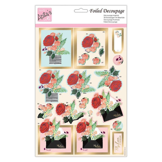 Foiled Decoupage - Just for You