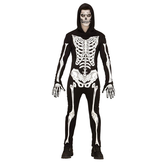 "SKELETON" (hooded jumpsuit, gloves) - (M)