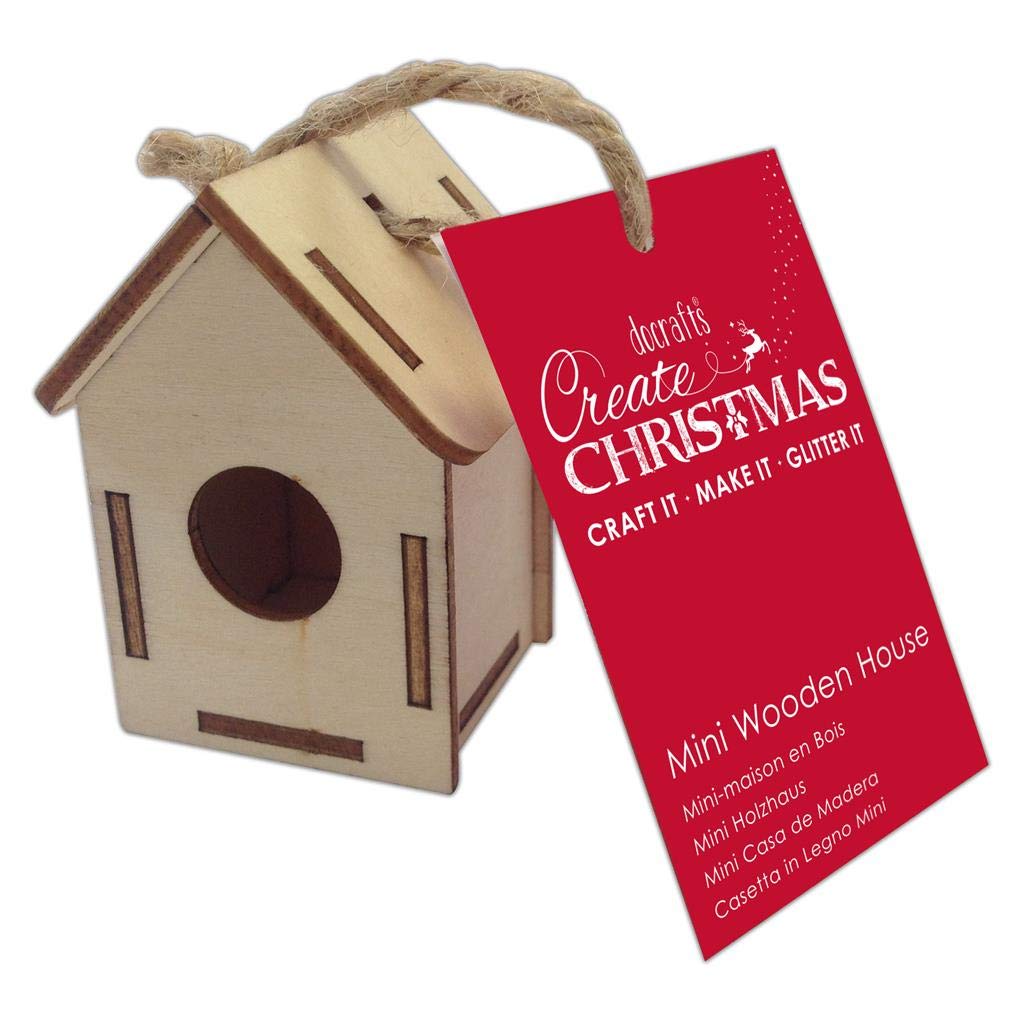 Mini Wooden House - Create Christmas - Circle Window