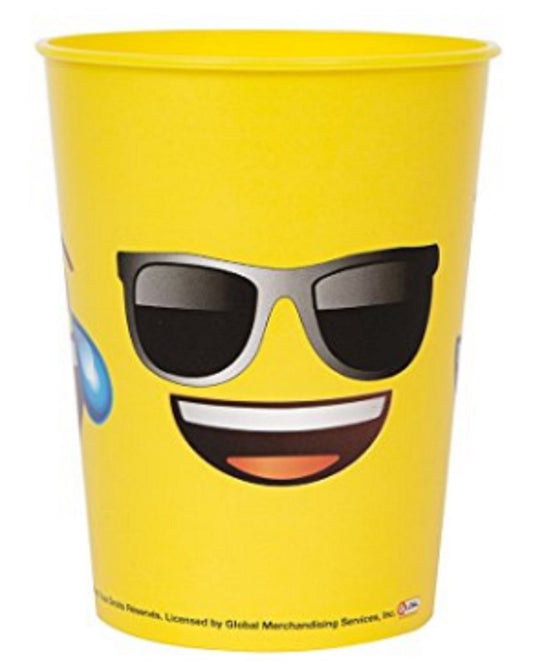 EMOJI FACES 16OZ PLSTC CUP