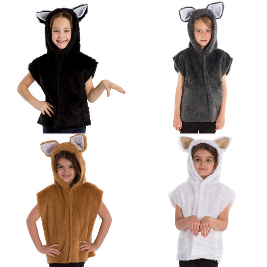 Kids Cat Fur Tabard Costume