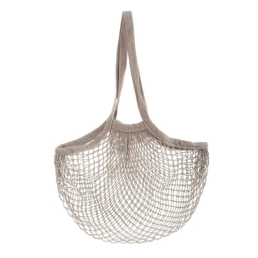 Grey String Shopper Bag