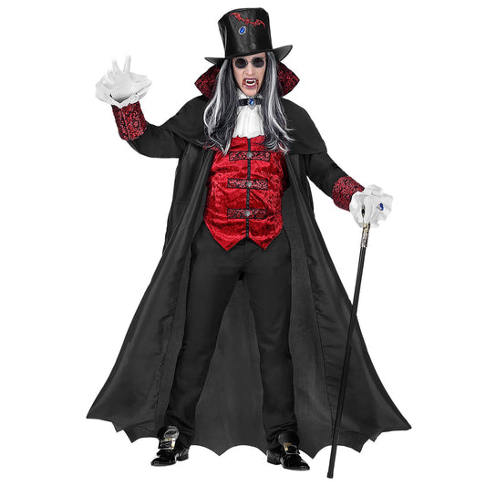 "VAMPIRE LORD" (long coat with vest and jabot, top hat) - (XL)