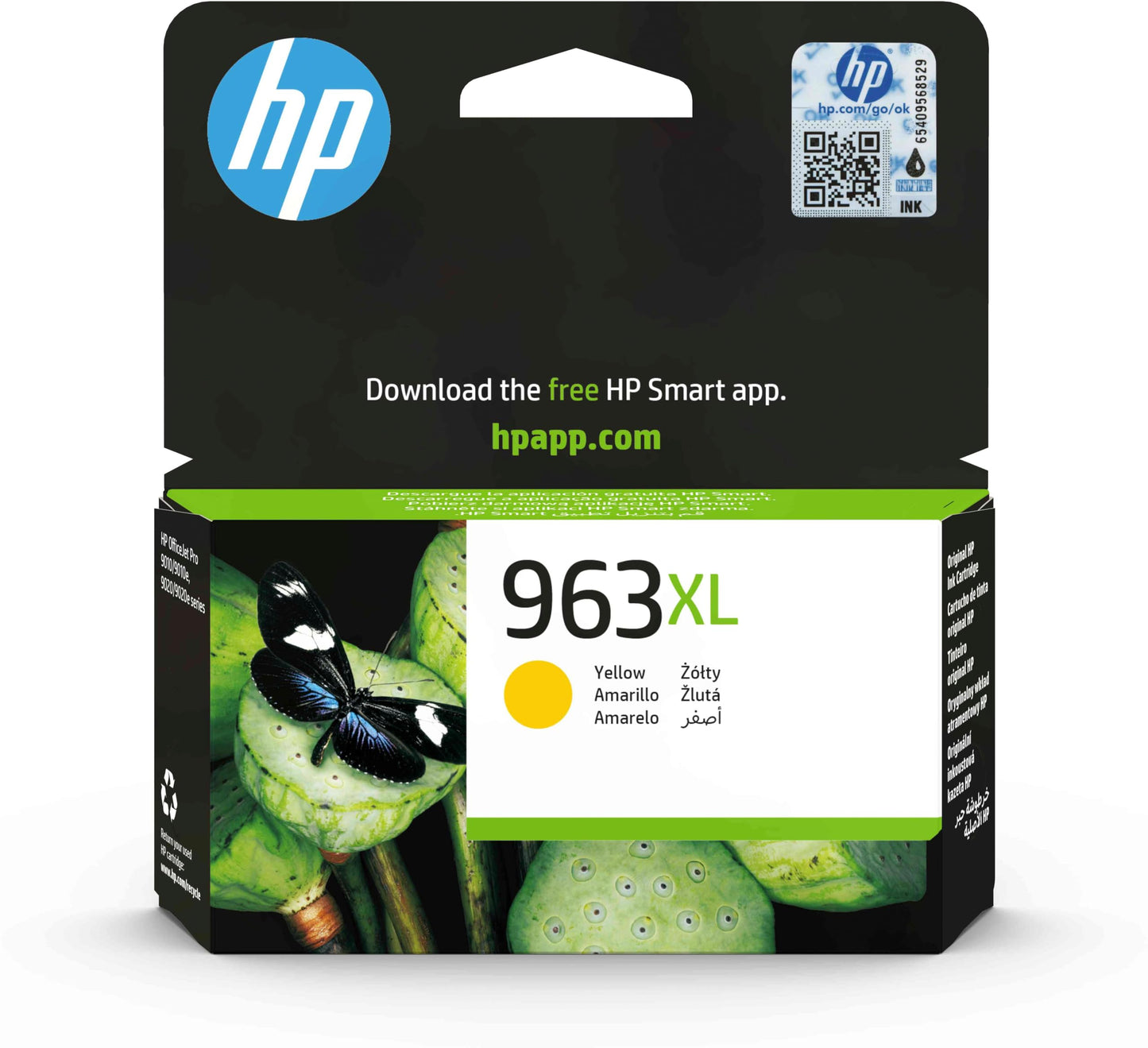 HP 963XL Original Yellow Ink Cartridge High Yield (1,600 page capacity) 3JA29AE