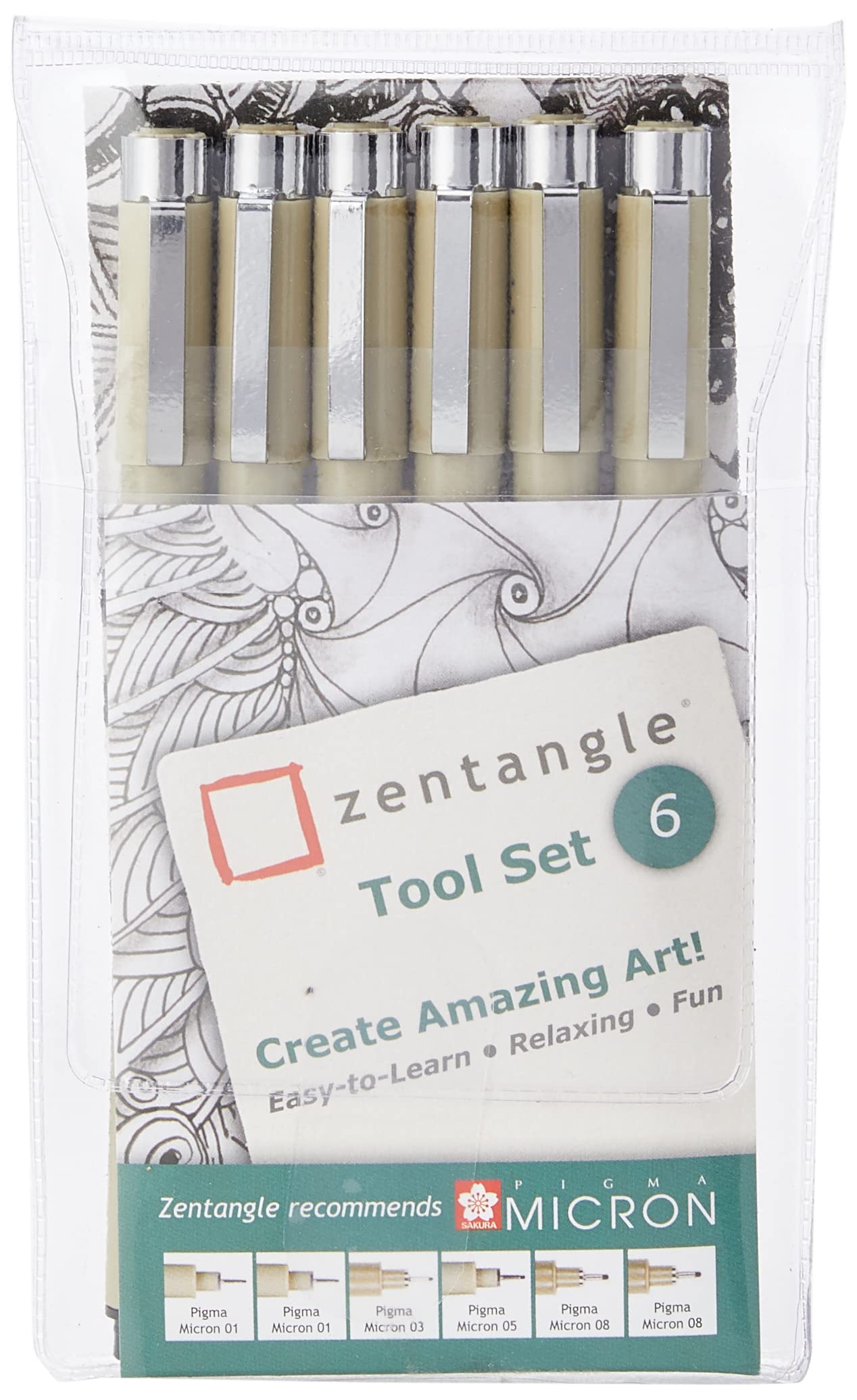 6 Piece Zentangle Tool Set