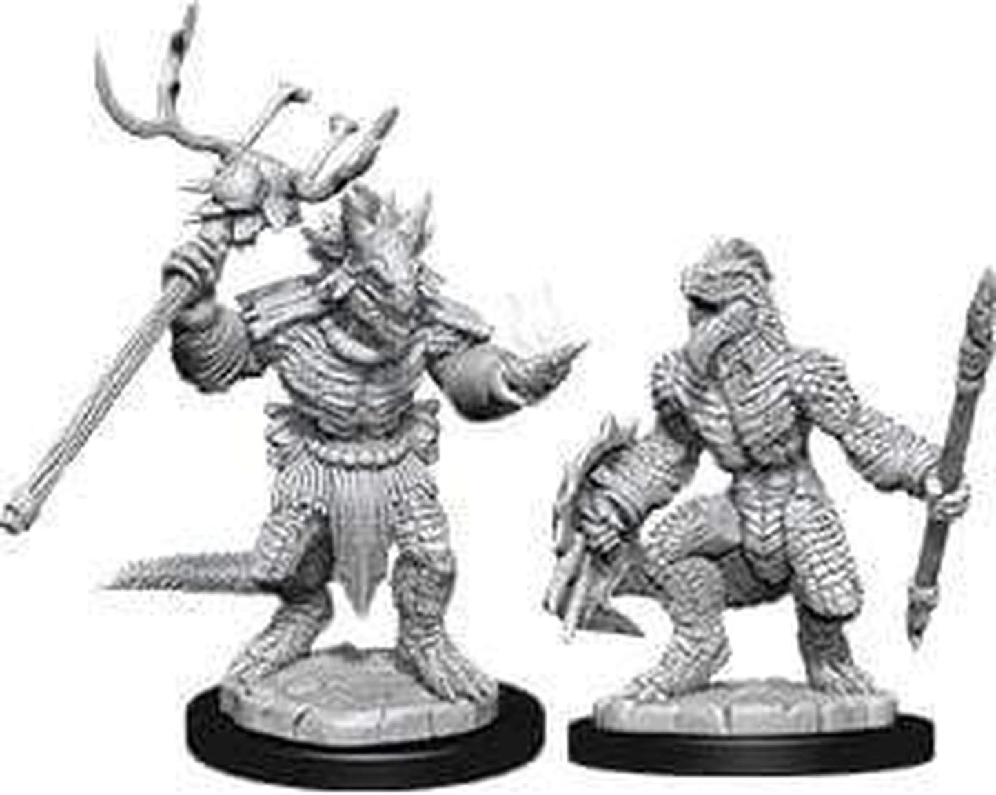 Lizardfolk & Lizardfolk Shaman D&D Nolzur's Marvelous Unpainted Miniatures (W12)