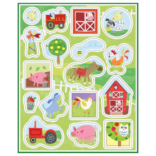 Farm Party Sticker Sheets, 4ct