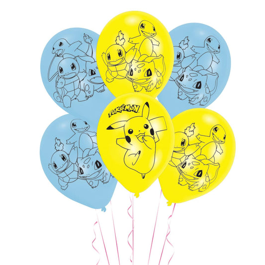 Balloon: 6pk 11in Pokemon