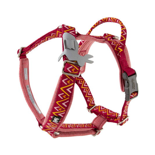 Hurtta Razzle-Dazzle Y-Harness Beetroot 80-100cm