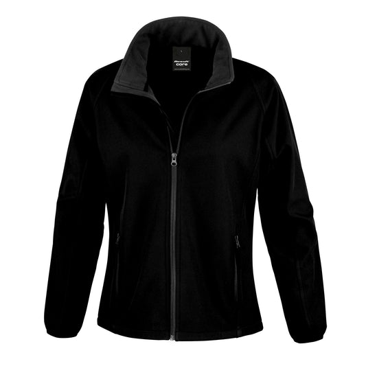 Result Core Mens Printable Sshell Jkt - Black/Black - 3XL