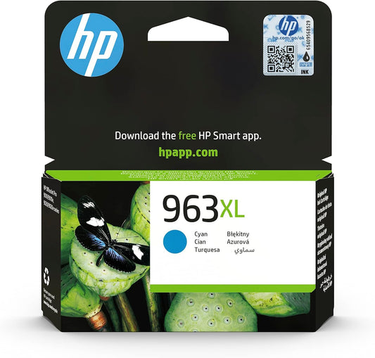 HP 963XL Original Ink Cartridge HY Cyan (Capacity: 1600 pages) 3JA27AE