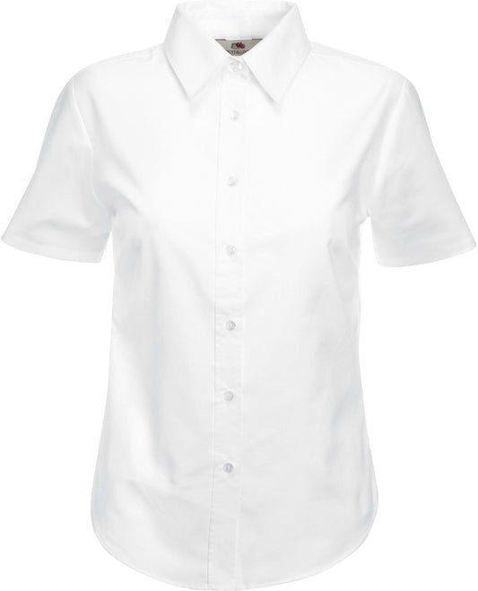 Fruit Of The Loom Lady Fit S/S Shirt - White - L