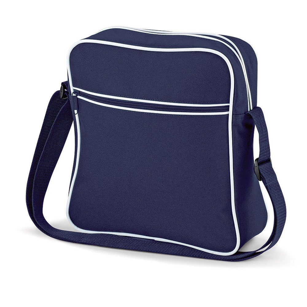 Bagbase Retro Flight Bag - French Navy/White - O/S