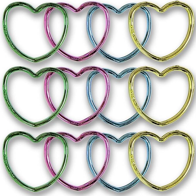 12 SHINY HEART BRACELETS