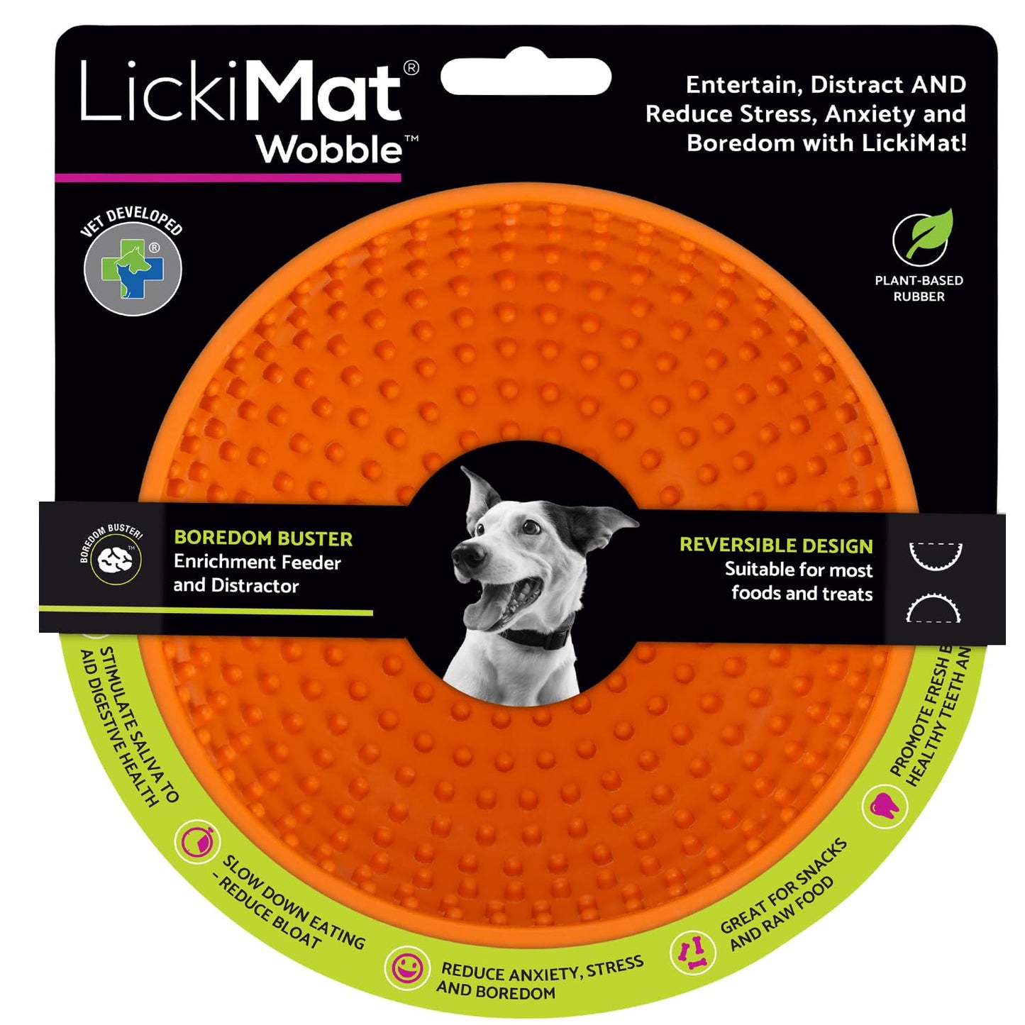 LICKIMAT WOBBLE ORANGE - SGL