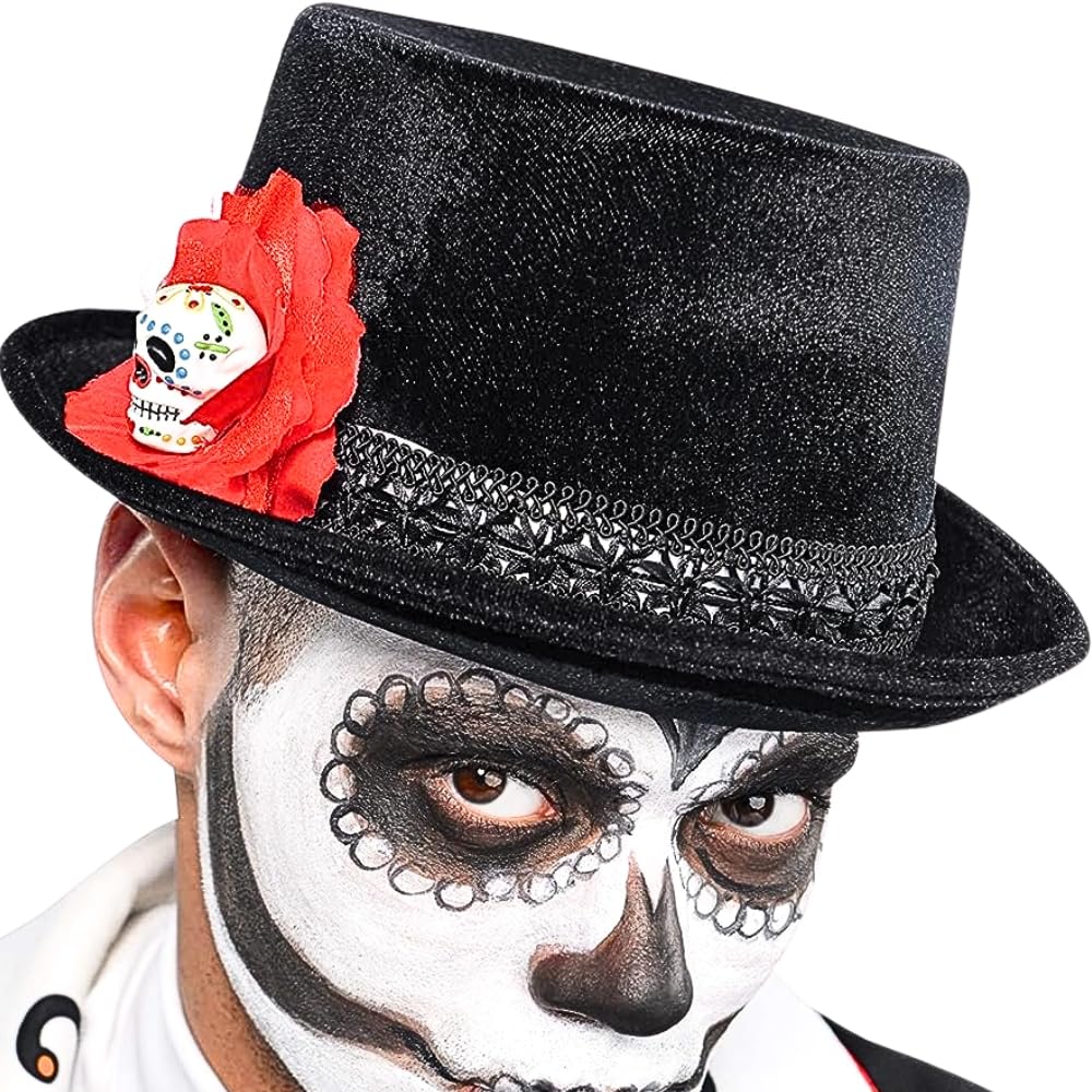 Top Hat Mens Day Of The Dead