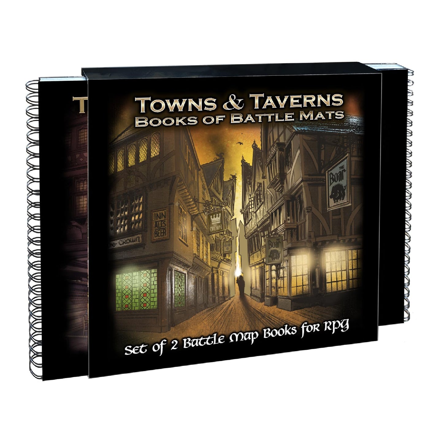 Towns and Taverns: Set of 2 Battle Map Books