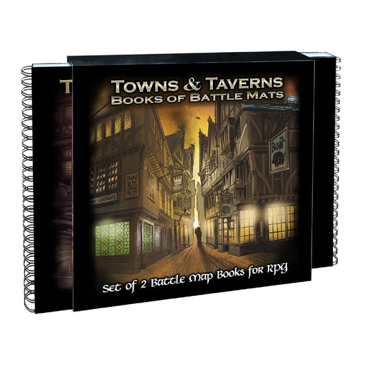 Towns and Taverns: Set of 2 Battle Map Books