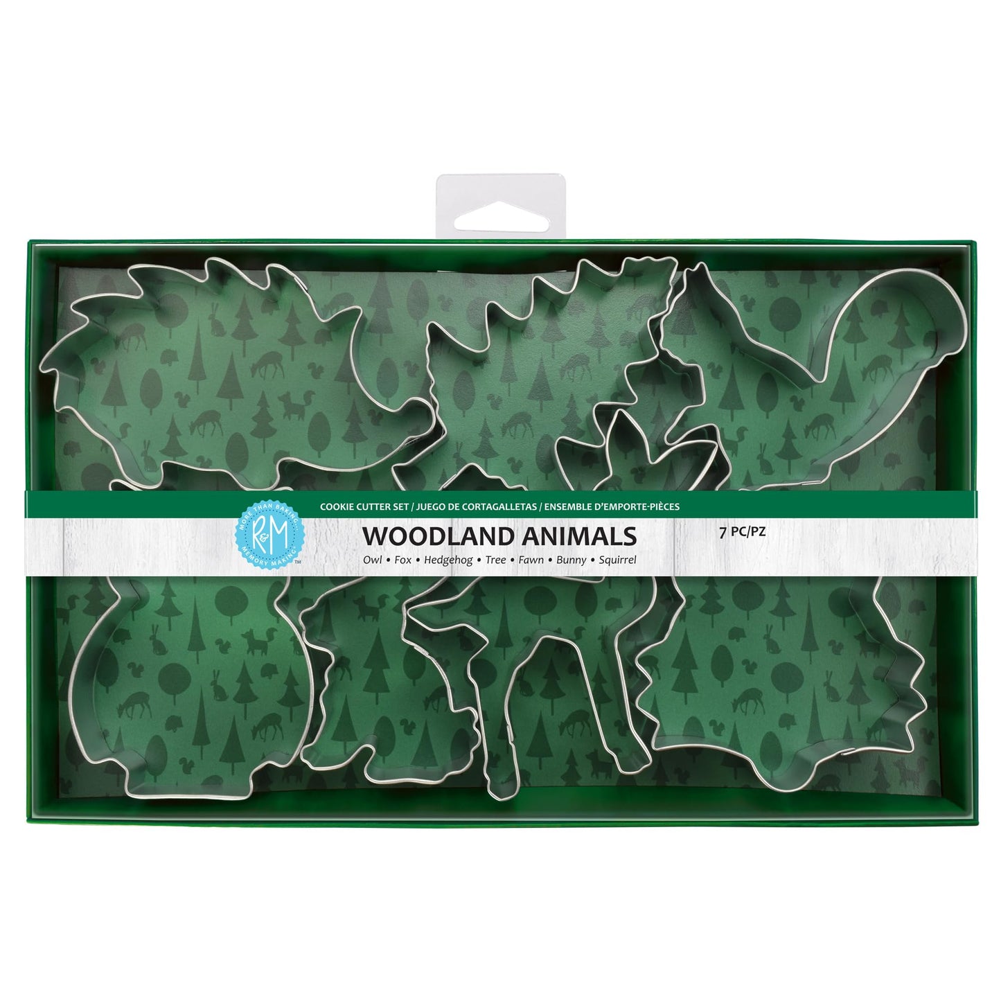 Woodland Animals Tin-Plated Cookie Cutter Set