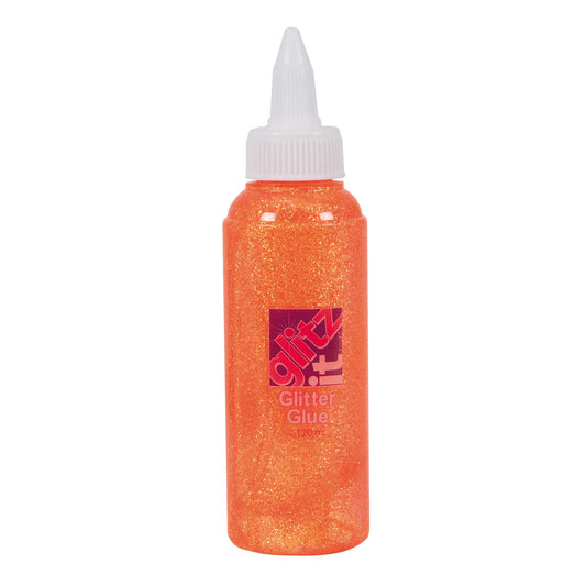 Glitter Glue (120Ml) - Tangerine