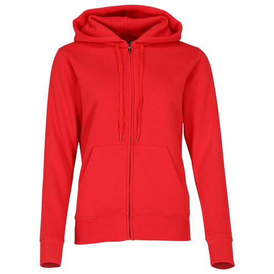 FOTL Lady-Fit Premium Hooded Sweat Jkt - Red - M