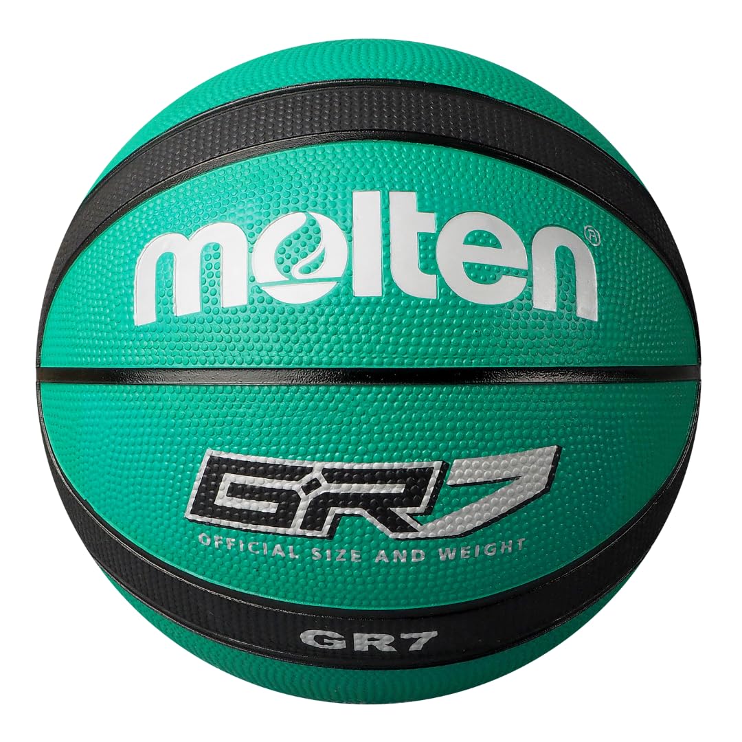 BASKETBALL BGR RUBBER GRN/BLK S7