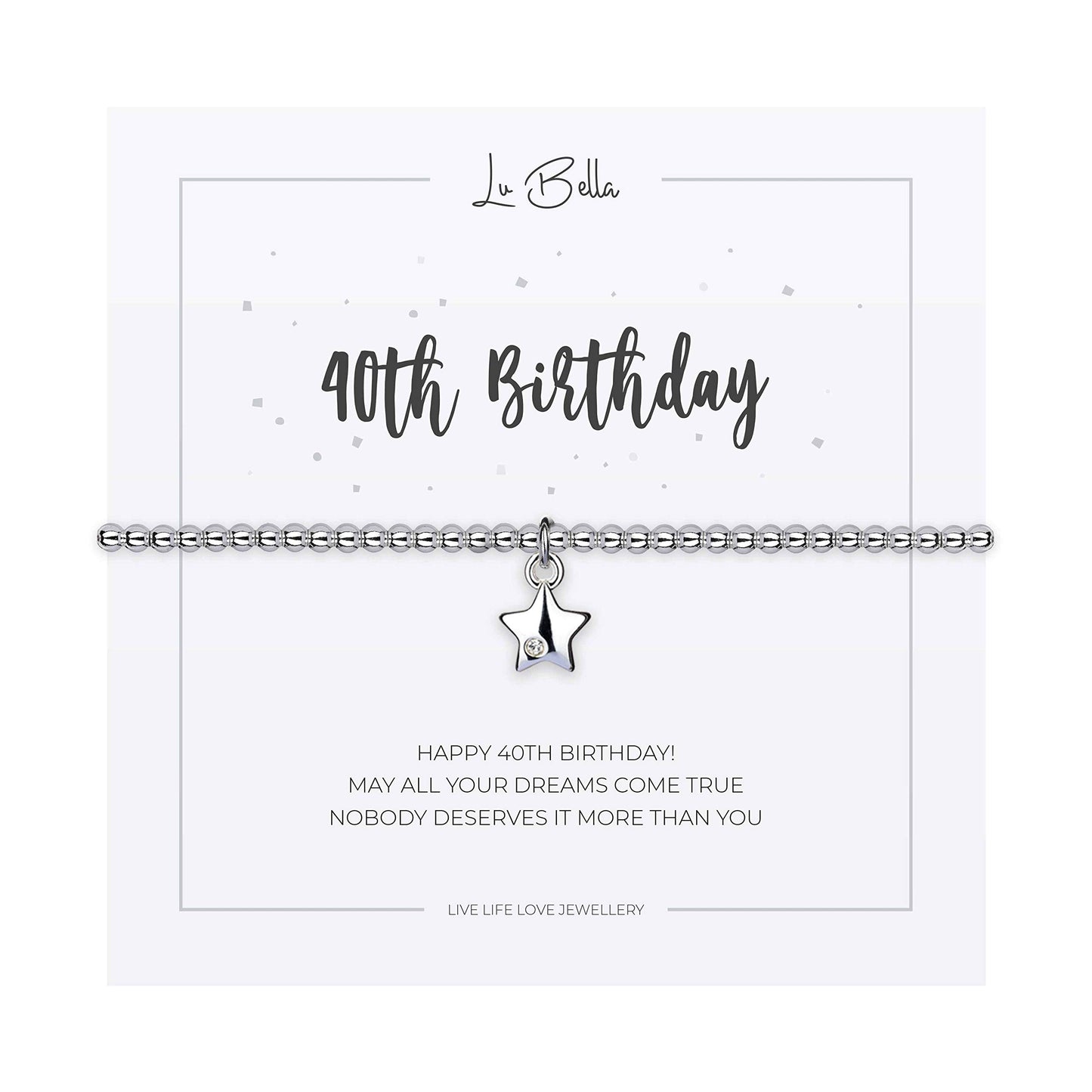 40th Birthday Bracelet