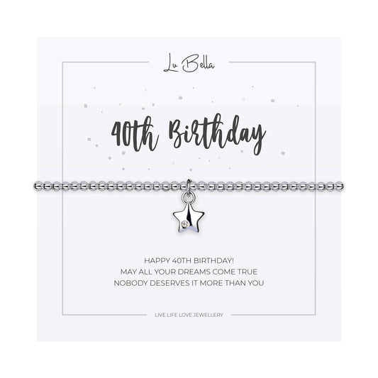 40th Birthday Bracelet